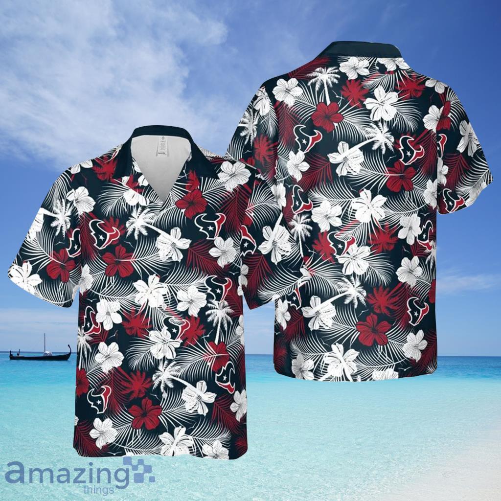 Houston Texans NFL Aloha Tropical Hawaiian Shirt - Houston Texans NFL Aloha Tropical Hawaiian Shirt