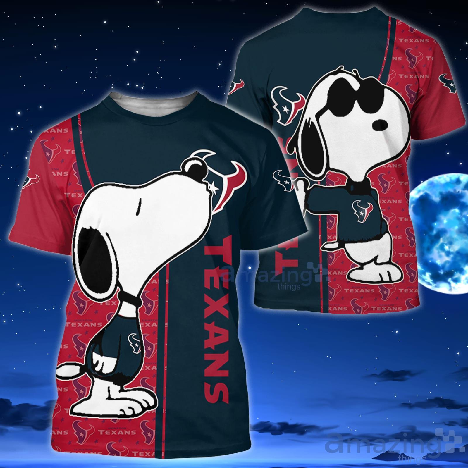 Houston Texans 3D T-Shirts For Sport Fans