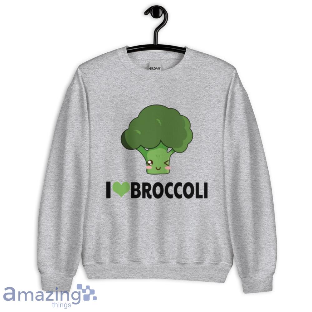 I Love Broccoli T Shirt image I Love Broccoli T-Shirt - Unisex Heavy Blend Crewneck Sweatshirt
