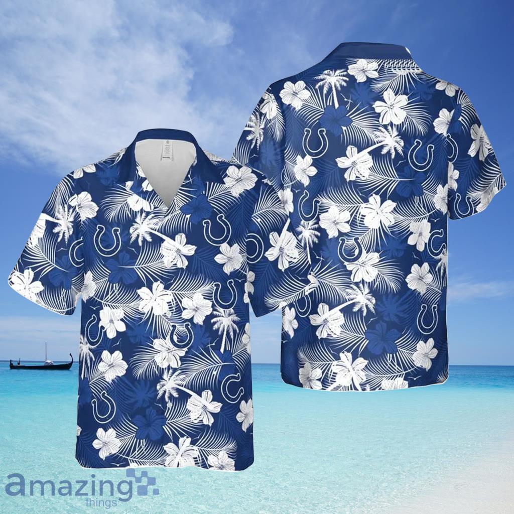 Indianapolis Colts NFL Aloha Tropical Hawaiian Shirt - Indianapolis Colts NFL Aloha Tropical Hawaiian Shirt