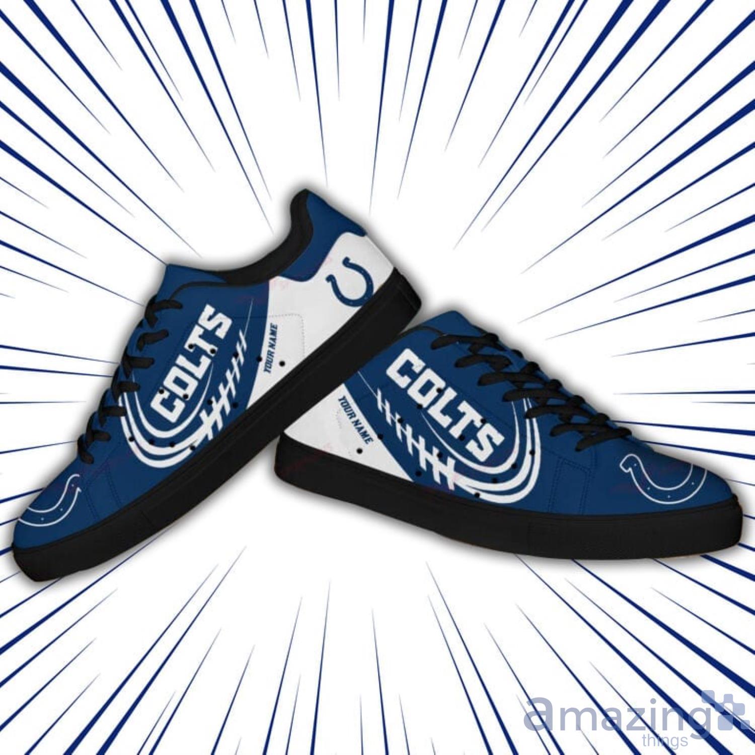 Indianapolis Colts Nfl Skate Shoes Custom Name For Men And Women image Indianapolis Colts Nfl Skate Shoes Custom Name For Men And Women Product Photo 3