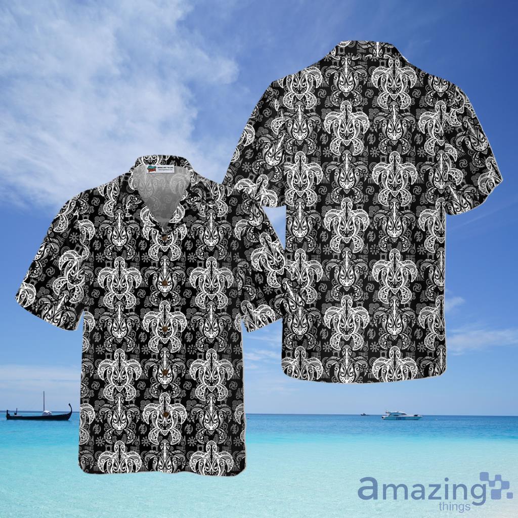 Indigenous Tribal Polynesian Style Sea Turtle Hawaiian Shirt For Men And Women - Indigenous Tribal Polynesian Style Sea Turtle Hawaiian Shirt For Men And Women