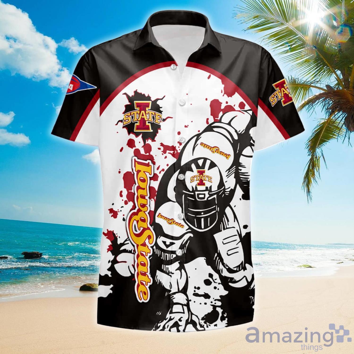 Iowa State Cyclones Football Player Summer Gift Hawaiian Shirt And Shorts Product Photo 1