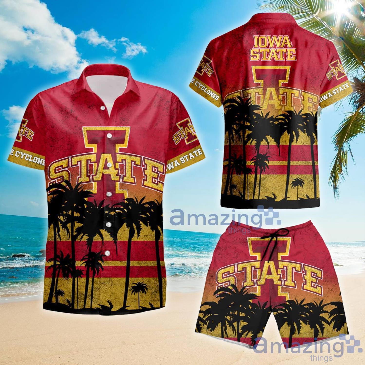 Iowa State Cyclones Summer Gift Hawaiian Shirt And Shorts image Iowa State Cyclones Summer Gift Hawaiian Shirt And Shorts Product Photo 2
