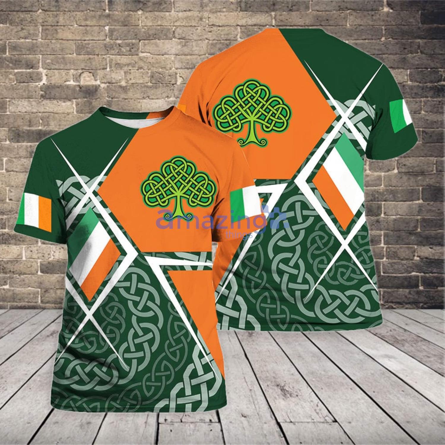 Ireland Patrick's Day Green 3D T-Shirt Product Photo 1