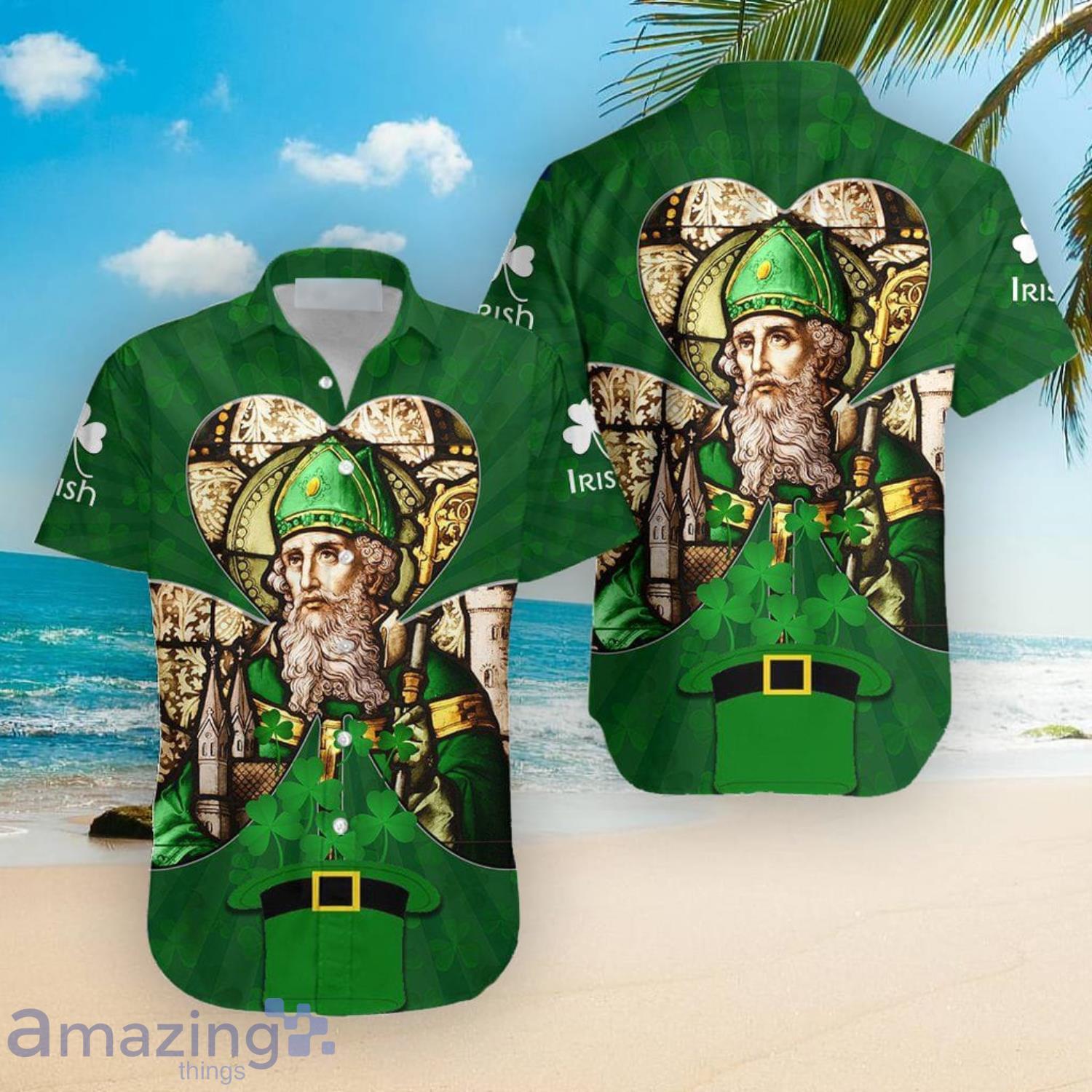 Ireland Saint Patrick’s Day Green Cute Gift Hawaiian Shirt Product Photo 1