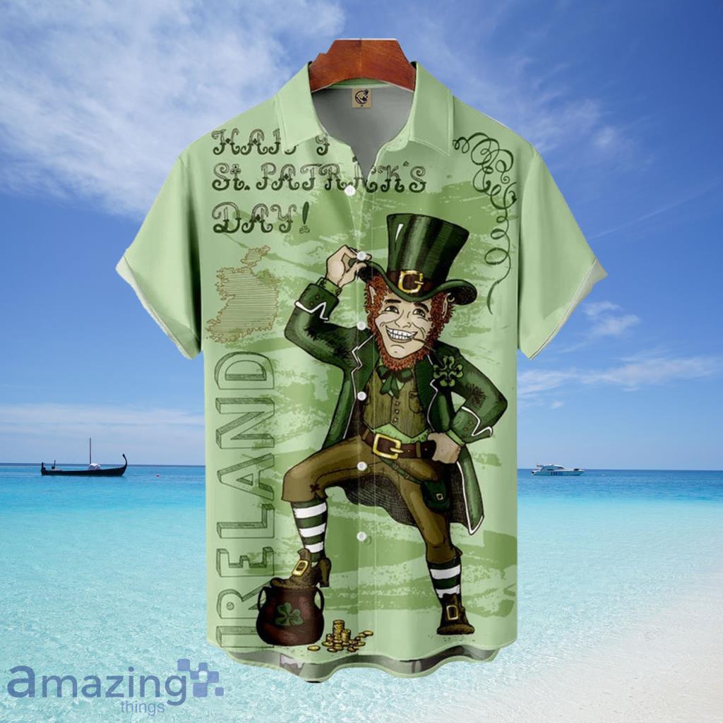 Irish Leprechaun St. Patrick's Day Hawaiian Shirt image Irish Leprechaun St. Patrick's Day Hawaiian Shirt - Irish Leprechaun St. Patrick's Day Hawaiian Shirt