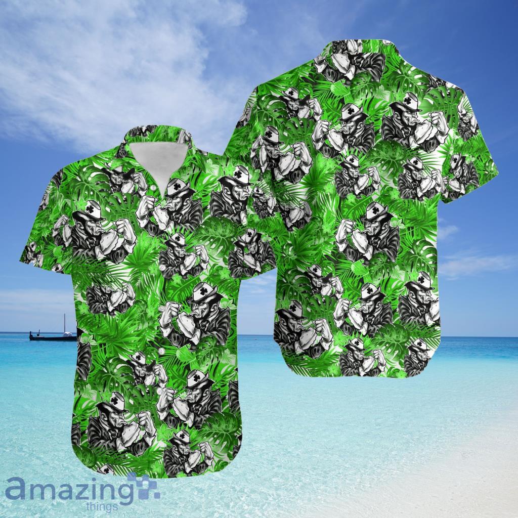 Boston Red Sox Green Leaf Pattern Tropical Hawaiian Shirt For Men And Women  - Freedomdesign