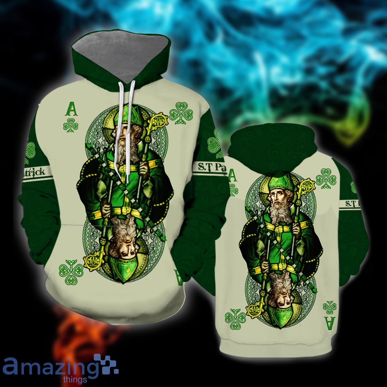Irish St Patrick Day All Over Print Hoodie Product Photo 1