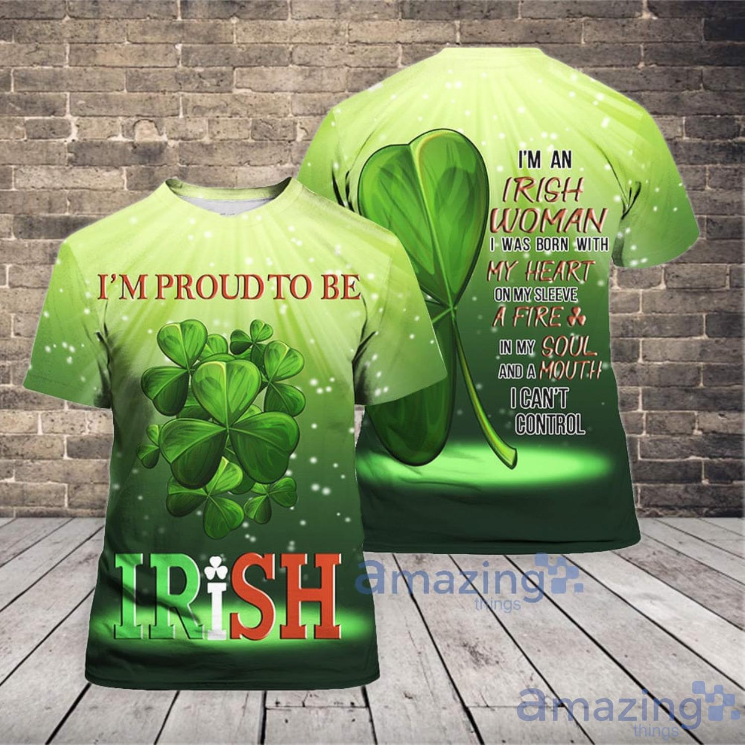 Irish St. Patrick's Day 3D T Shirt Gift For Patrick's Day image Irish St. Patrick's Day 3D T-Shirt Gift For Patrick's Day Product Photo 1