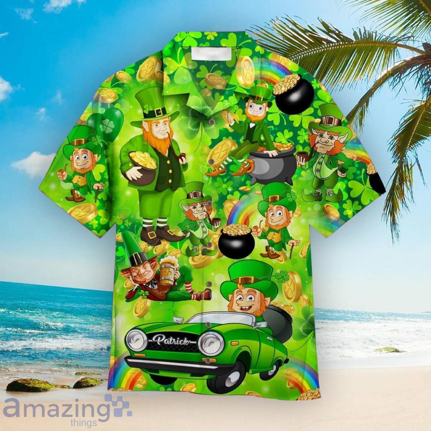 Irish Wish You A Happy Saint Patrick's Day Cute Gift Hawaiian Shirt Product Photo 1