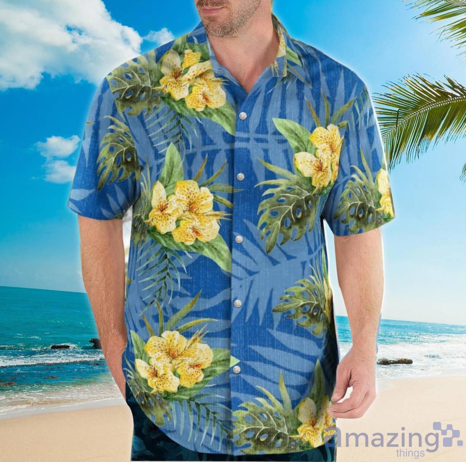 Island Ohana Navy Aloha Happy Summer Hawaiian Shirt For Men And Women Product Photo 1
