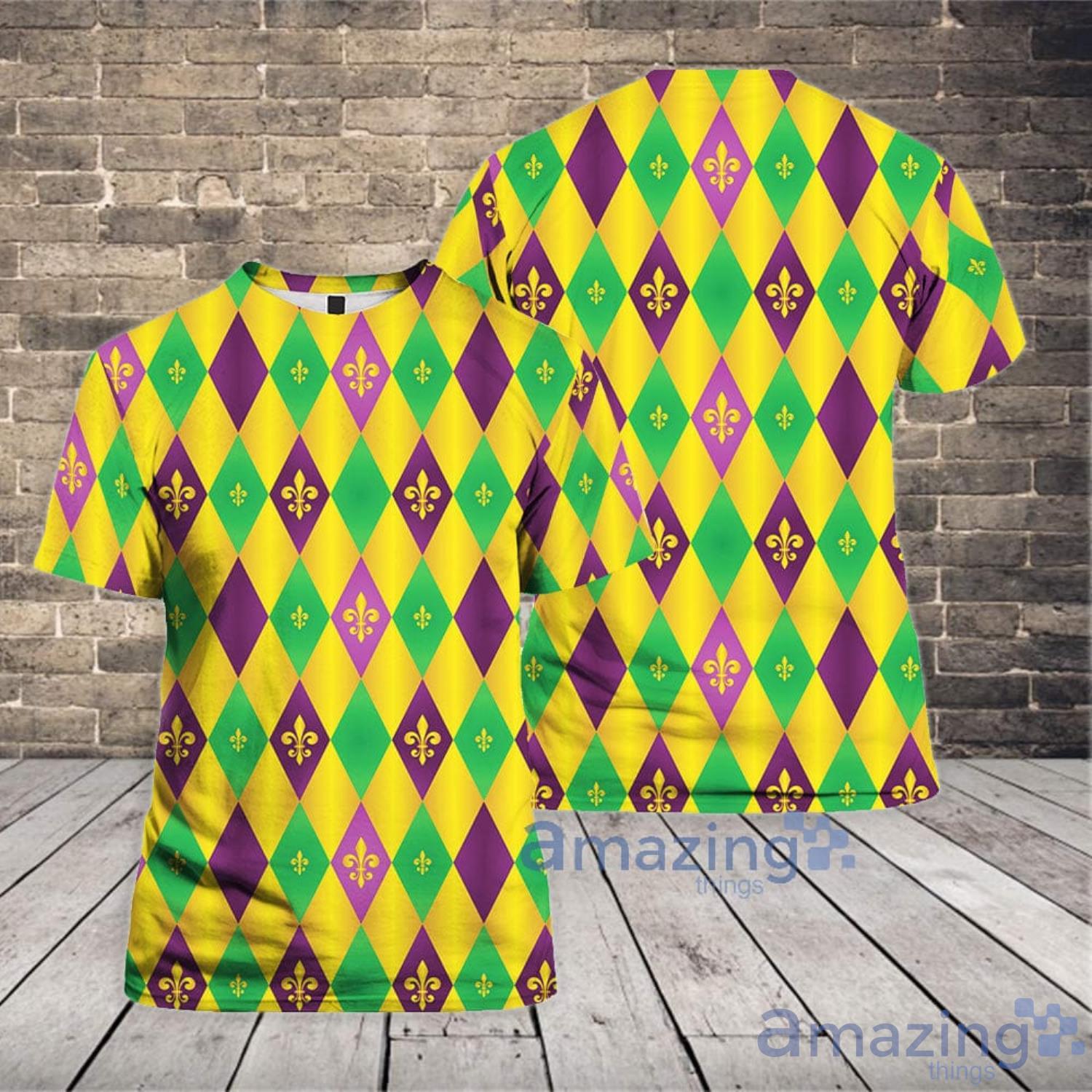 Its Mardi Gras Y'all Cute Gift 3D T-Shirt Product Photo 1
