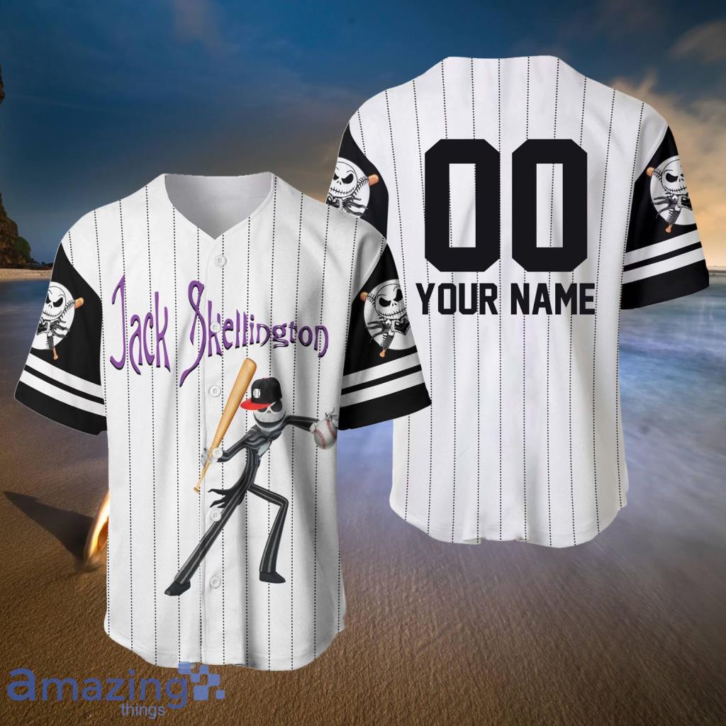 White White-Black CUSTOM Baseball Jersey 