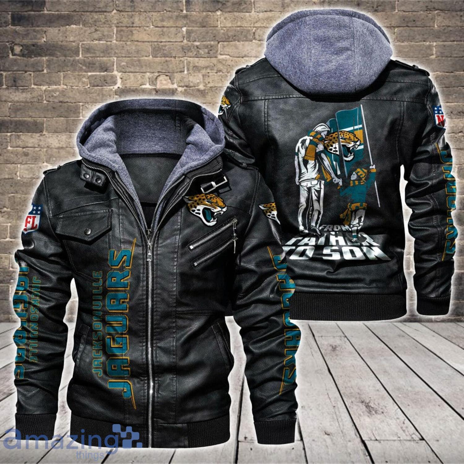 Jacksonville Jaguars From Father To Son Leather Jacket