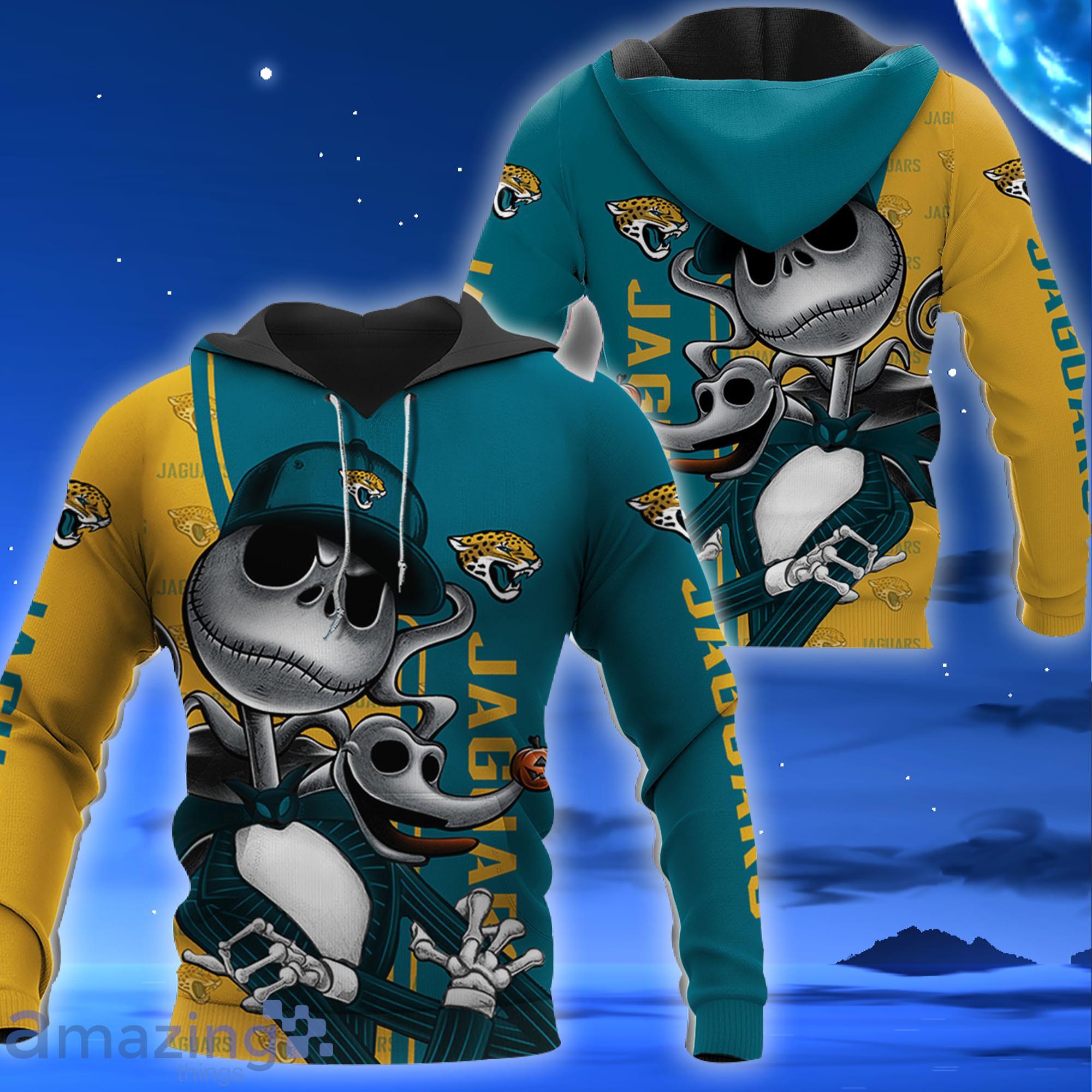 Jacksonville Jaguars Jack Skellington All Over Printed 3D Shirt Halloween Gift For Fans Product Photo 1
