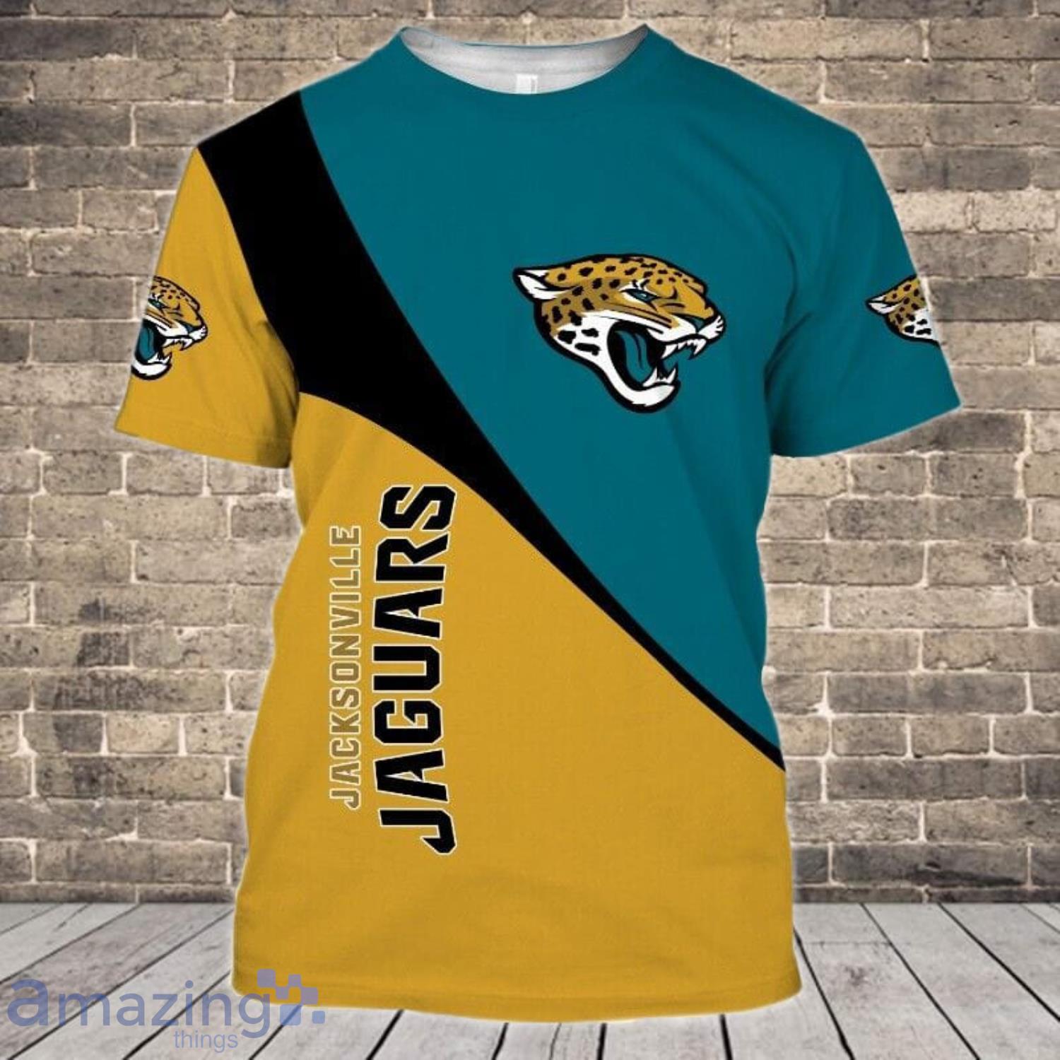 Jacksonville Jaguars Vintage 3D T-Shirts