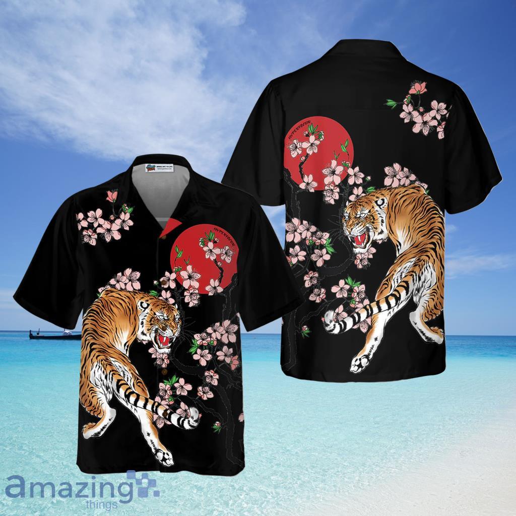 Japanese Tiger Sakura Hawaiian Shirt For Men And Women - Japanese Tiger Sakura Hawaiian Shirt For Men And Women