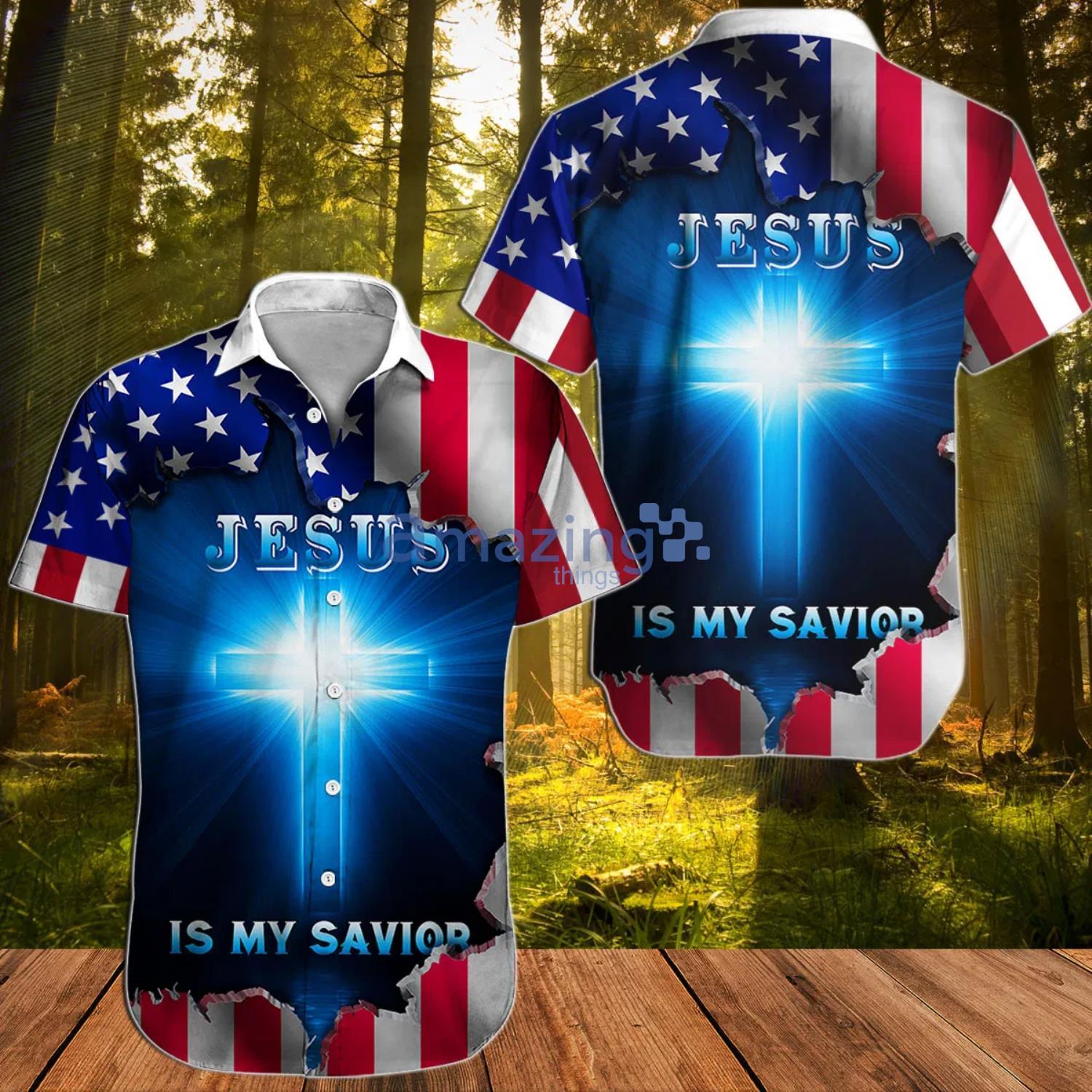 Jesus Is My Savior Aloha Gift For Summer Hawaiian Shirt Men And Women Product Photo 1