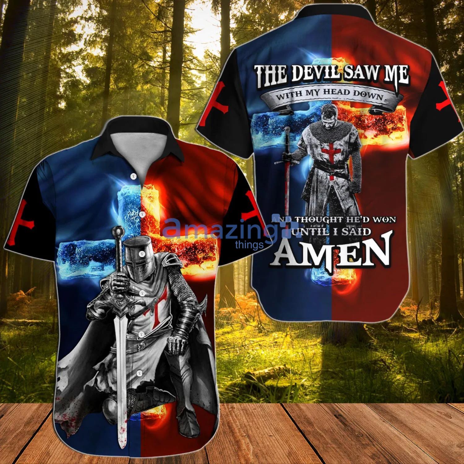 Jesus The Devil Saw Me Aloha Gift For Summer Hawaiian Shirt Men And Women Product Photo 1
