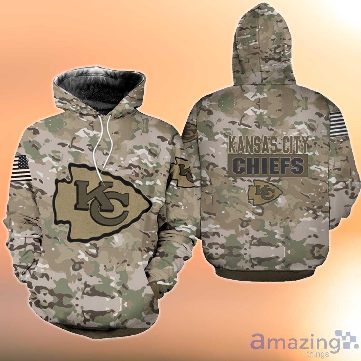 kansas city chiefs camouflage hoodie