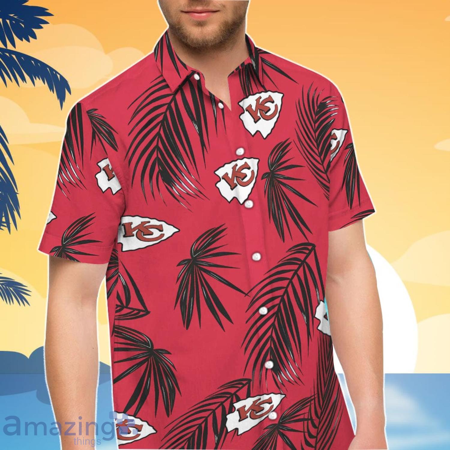 Kansas City Chiefs Summer Short Sleeve Hawaiian Beach Shirt