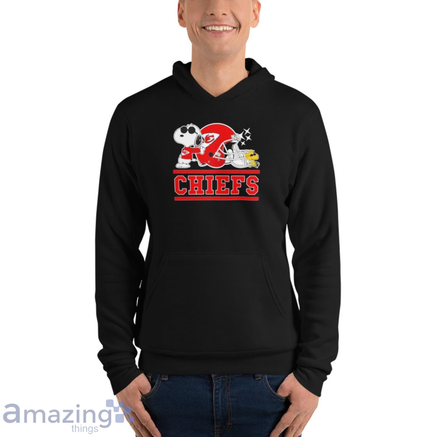 The Kansas City Chiefs Joe Cool And Woodstock Snoopy Christmas Shirt