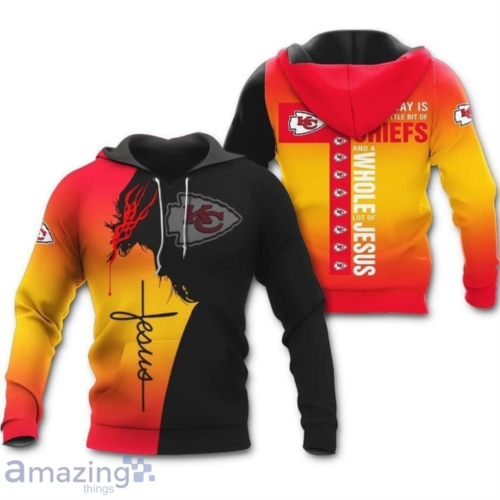 Kansas City Chiefs Nfl Jesus 3d Hoodie Product Photo 1