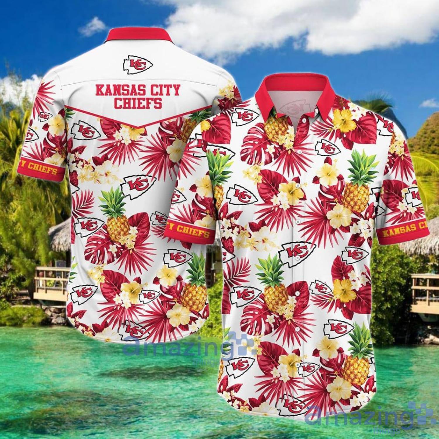 20% OFF Kansas City Chiefs Hawaiian Shirt Tropical Flower Short Sleeve – 4  Fan Shop