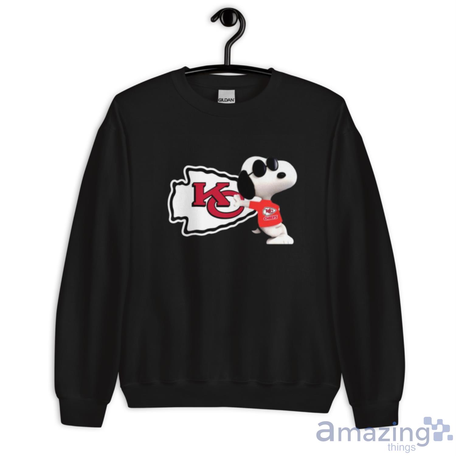 Kansas City Chiefs NFL Snoopy shirt image Kansas City Chiefs NFL Snoopy shirt - Unisex Crewneck Sweatshirt