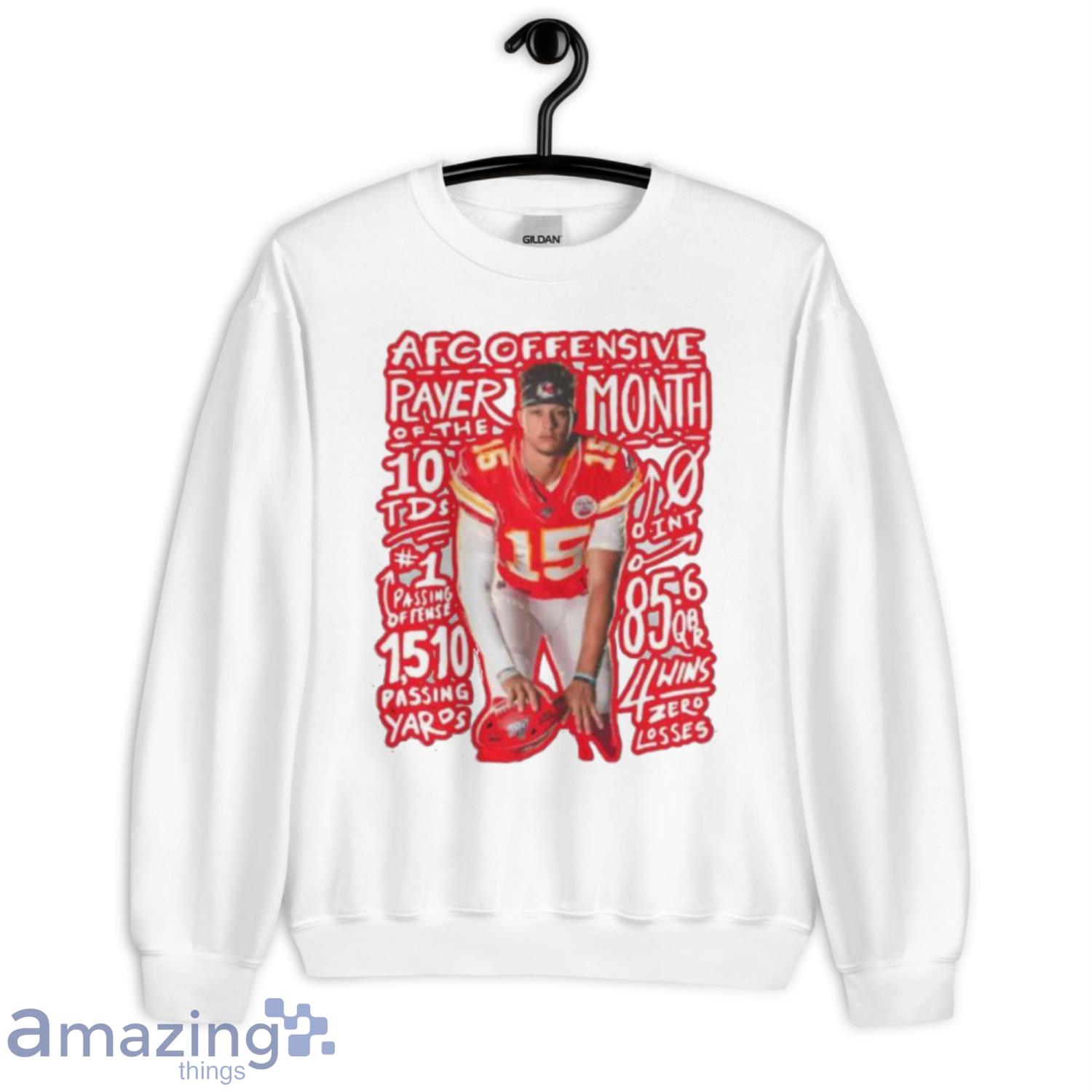Kansas City Chiefs Patrick Mahomes Football AFC Offensive Paver Shirt Product Photo 1