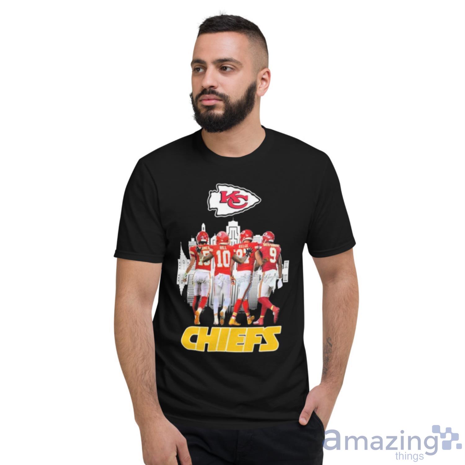 Kansas City Chiefs Patrick Mahomes Tyreek Hill Travis Kelce And Juju  Smith-Schuster Signatures Shirt