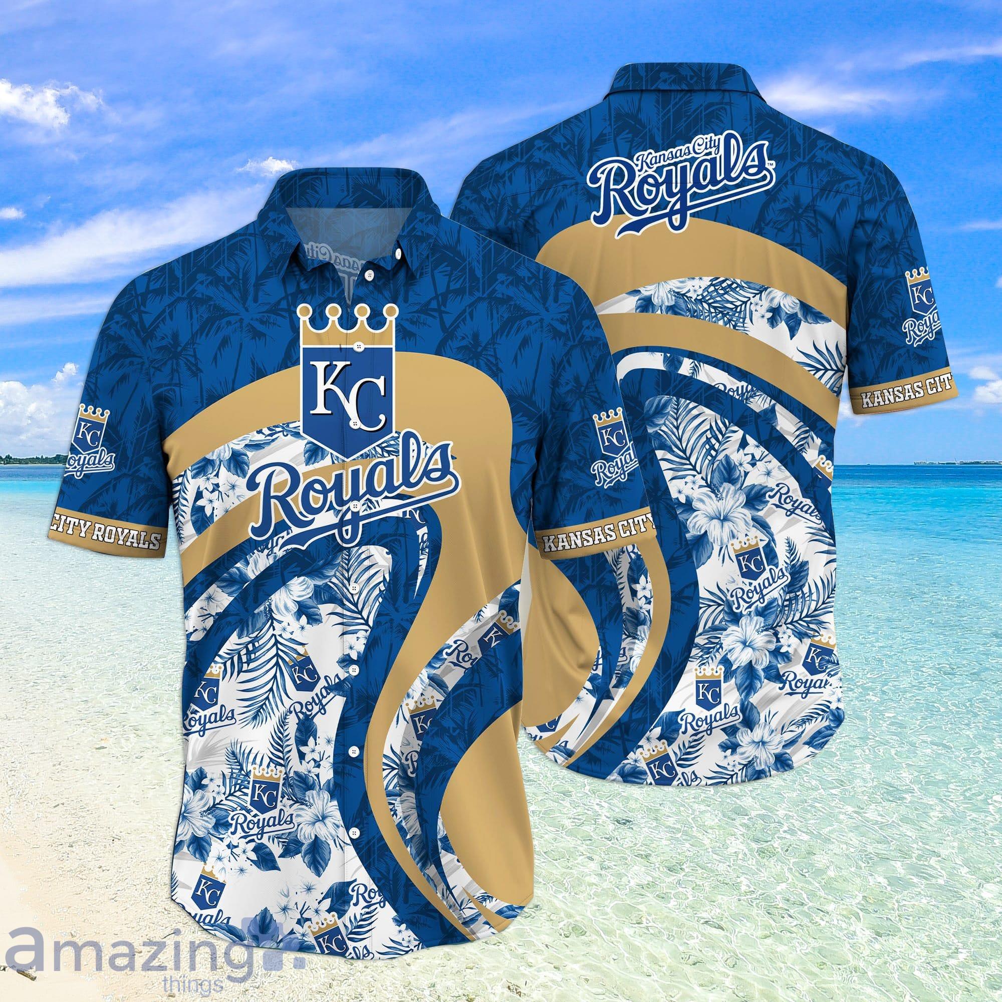 Kansas City Royals MLB Tropical Flower Pattern Hawaiian Shirt
