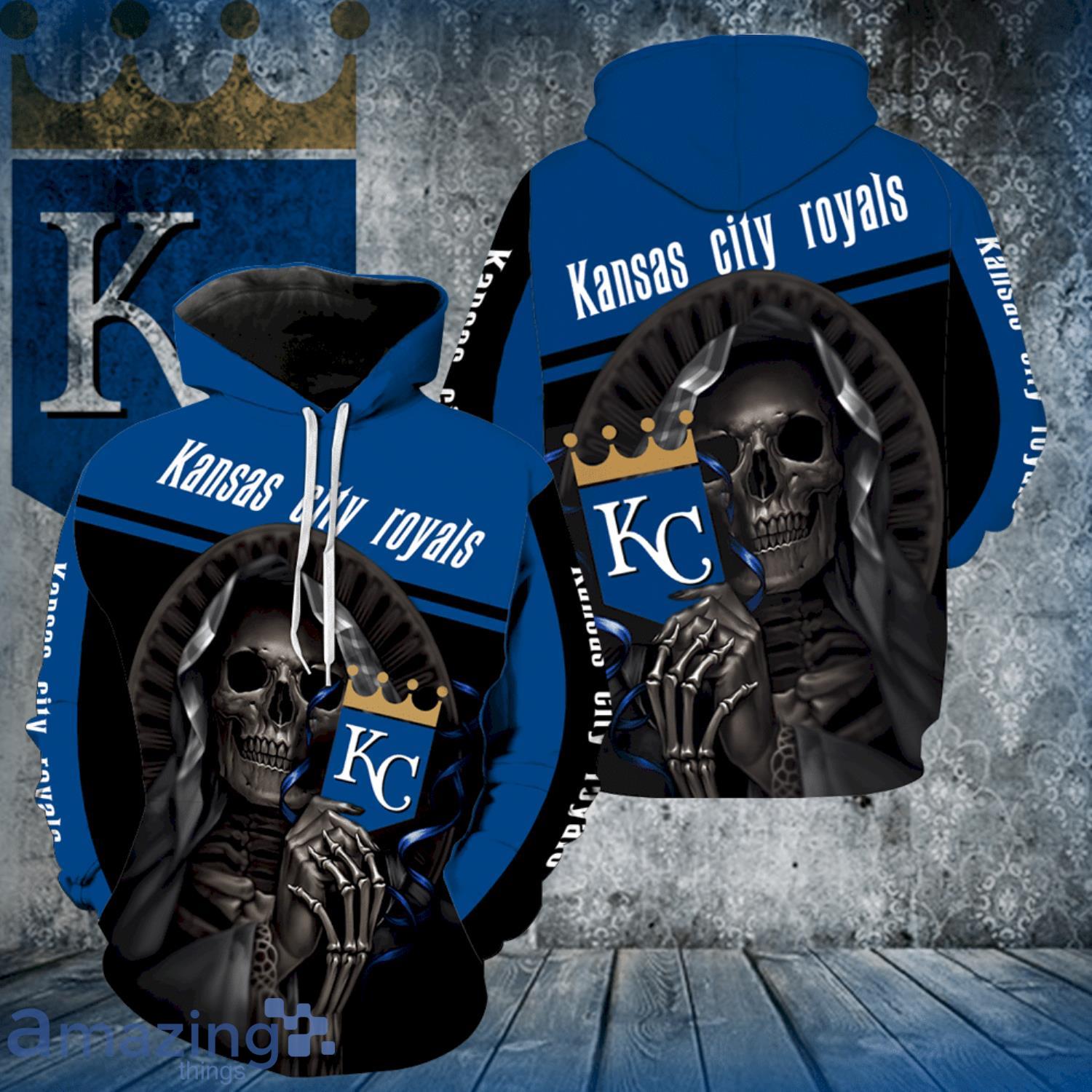 Kansas City Royals Skull Full Print Hoodie