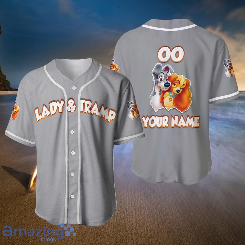 Lady And The Tramp Dogs Gray White Baseball Jerseys For Men And Women