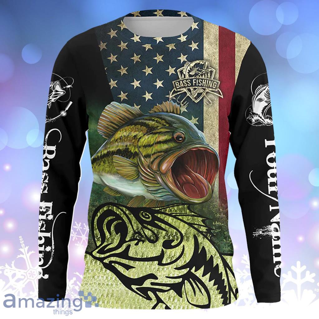  Personalized Fishing Shirt for Men Long Sleeve, 3D