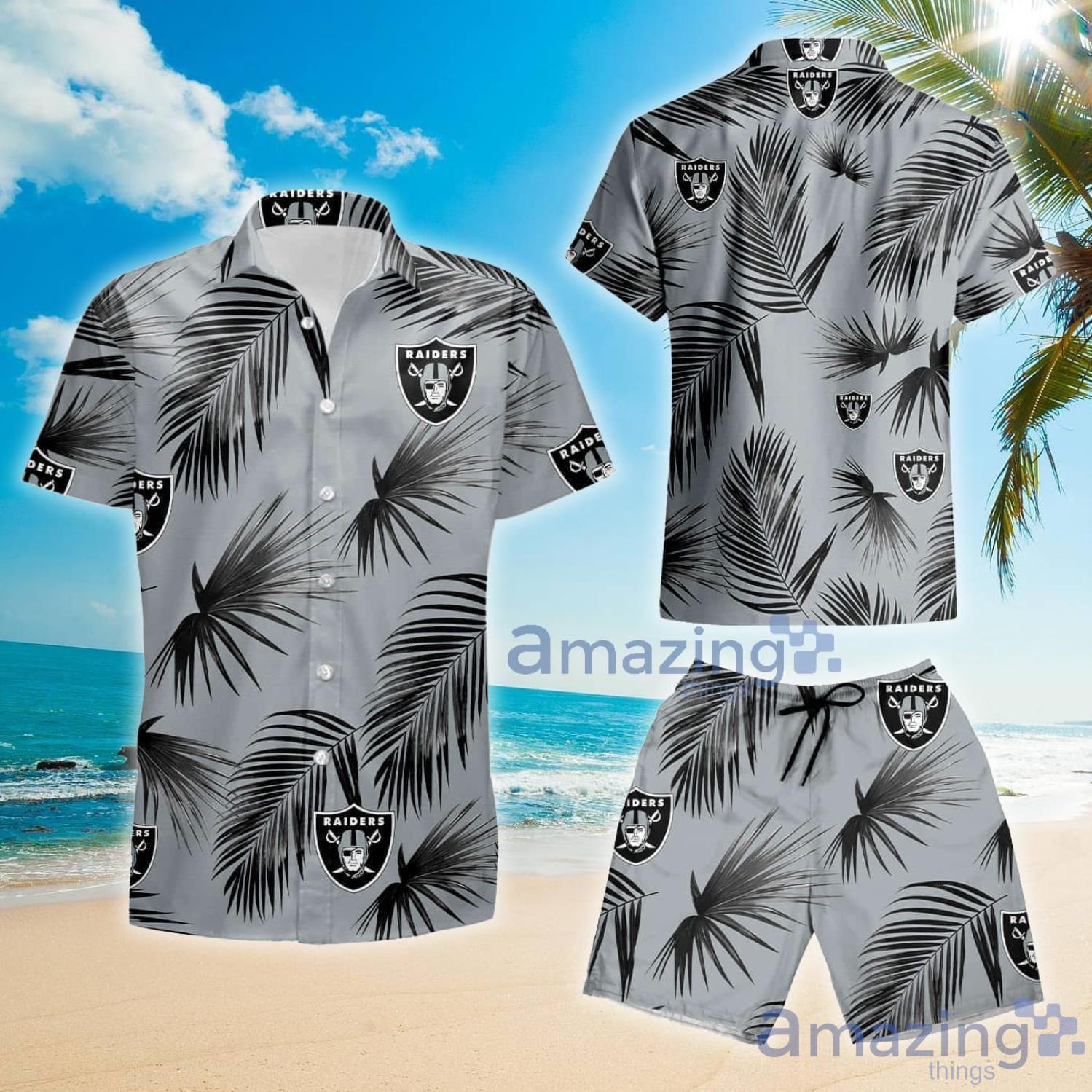 Las Vegas Raiders Summer Beach Shirt and Shorts Full Over Print