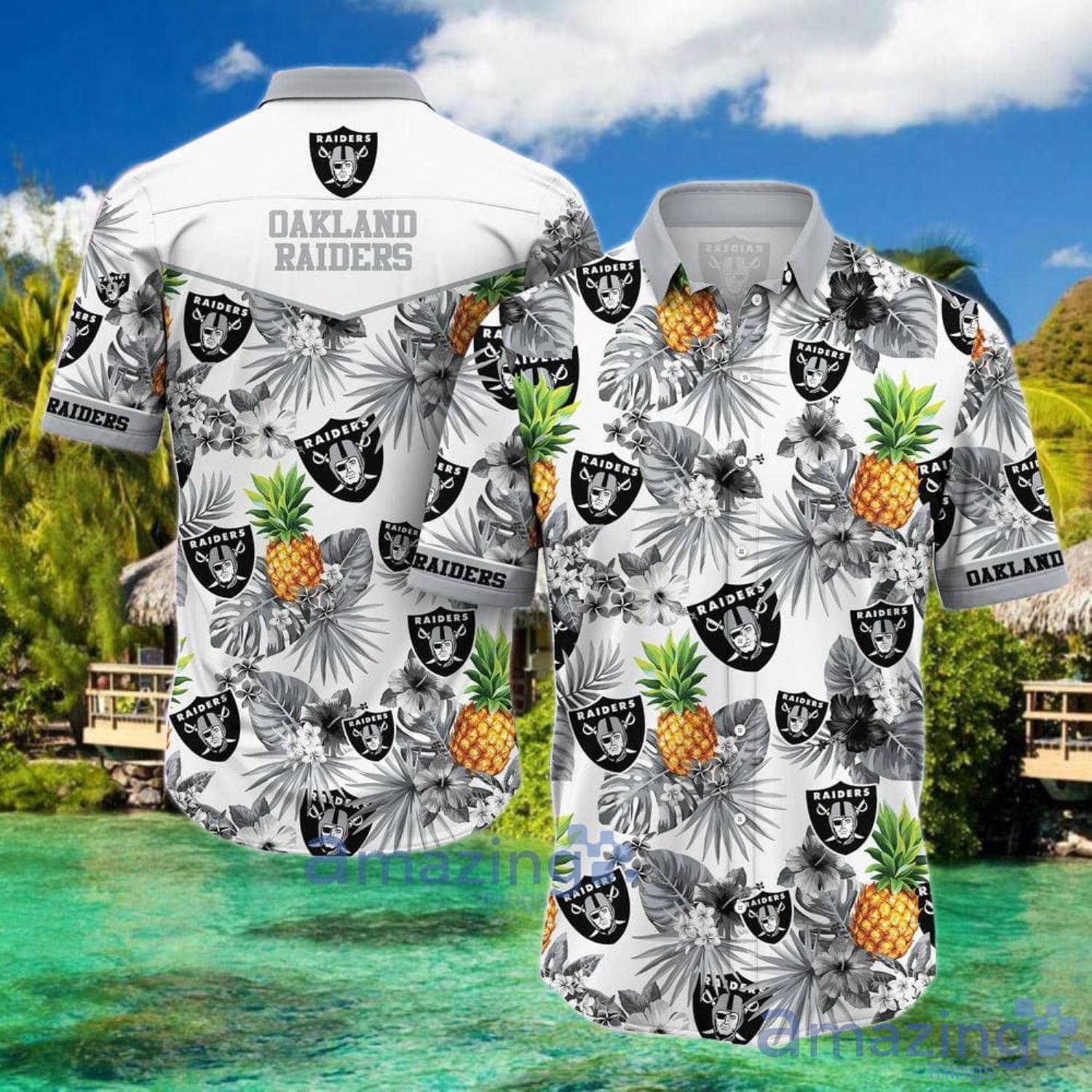 Las Vegas Raiders NFL Hawaiian Shirt Tropical Pattern Gift For Beach Trip