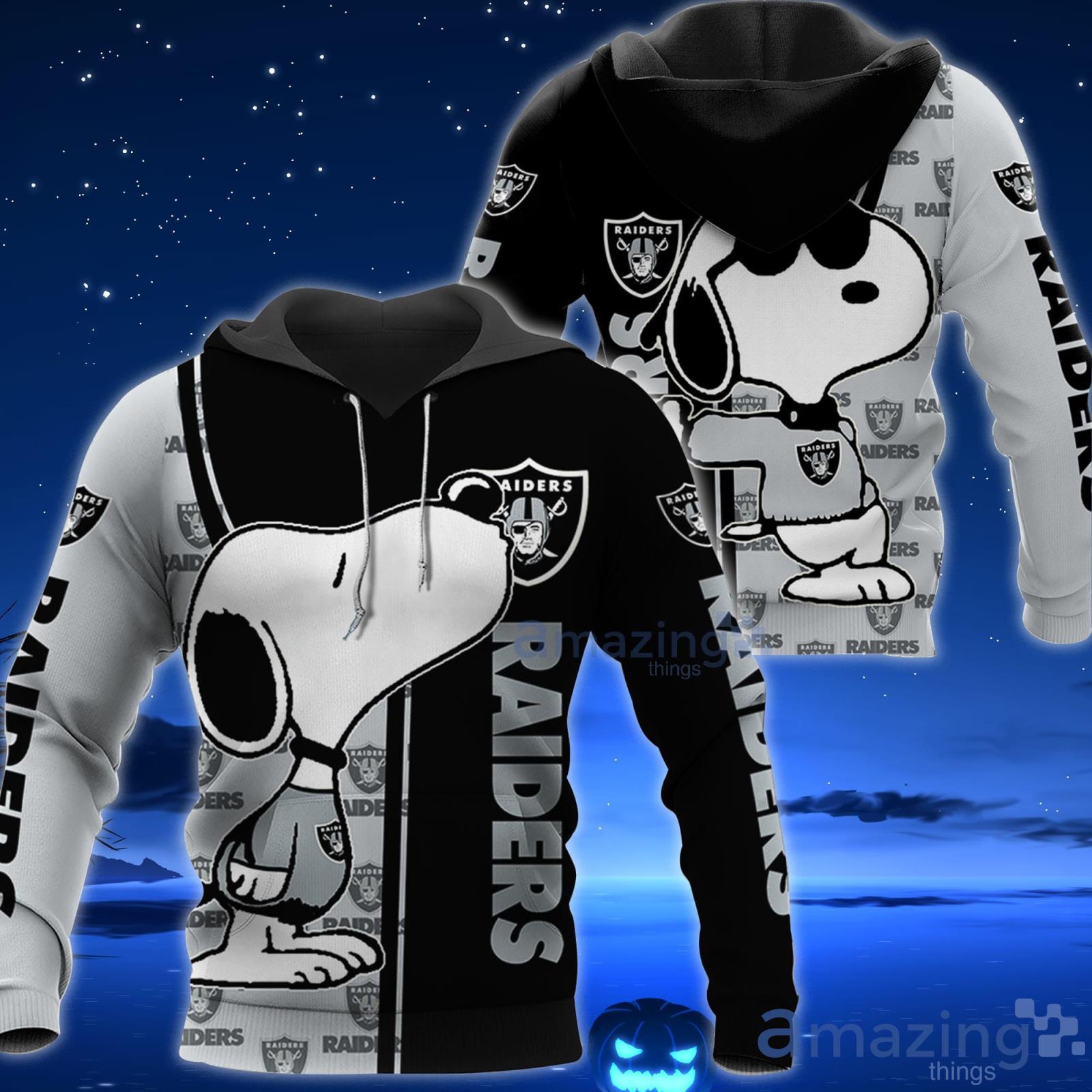Las Vegas Raiders Snoopy All Over Printed 3D T-Shirt Hoodie