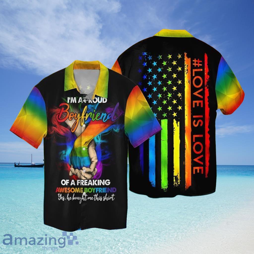 Lgbt American I Am A Proud Boyfriend Hawaiian Shirt For Men And Women - Lgbt American I Am A Proud Boyfriend Hawaiian Shirt For Men And Women
