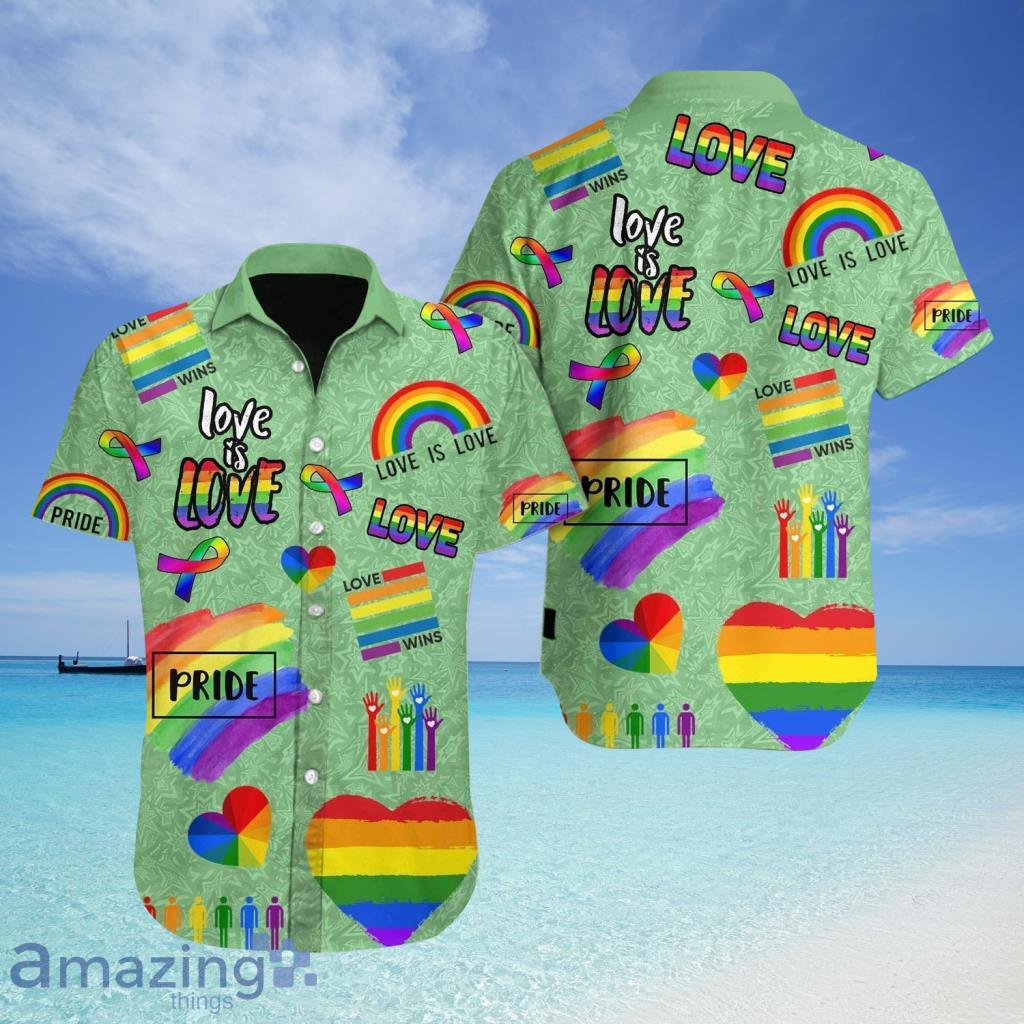 LGBT Love Is Love Pride Hawaiian Shirt For Men And Women - LGBT Love Is Love Pride Hawaiian Shirt For Men And Women