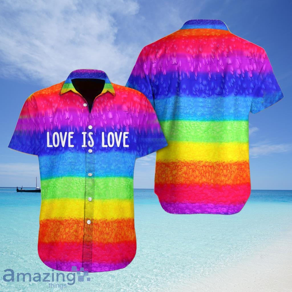 LGBT Love Is LoveAloha  Hawaiian Shirt - LGBT Love Is LoveAloha  Hawaiian Shirt