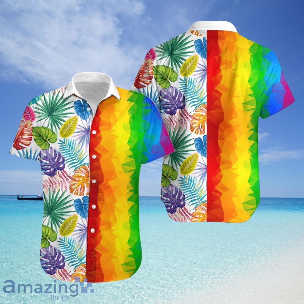 LGBT Low Poly Hawaiian Shirt For Men And Women - LGBT Low Poly Hawaiian Shirt For Men And Women