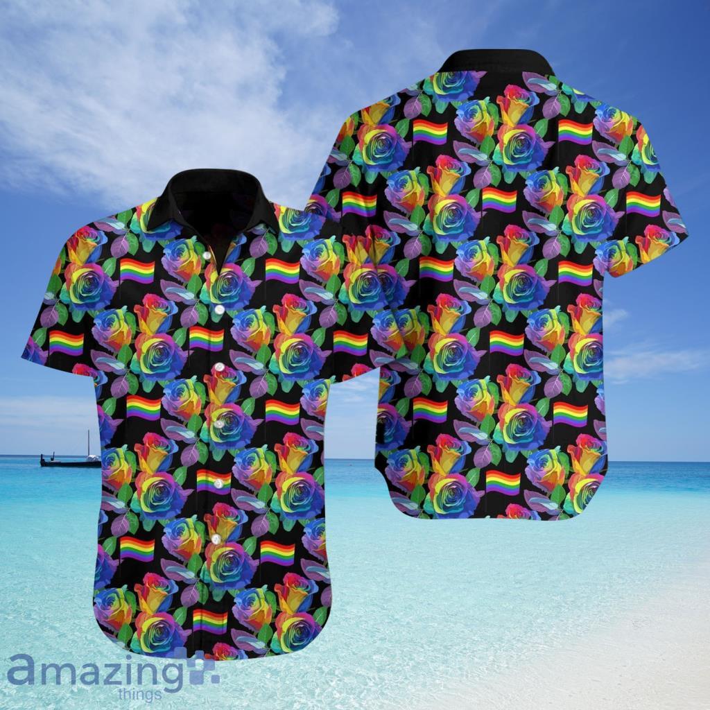 LGBT Rose Hawaiian Shirt For Men And Women - LGBT Rose Hawaiian Shirt For Men And Women