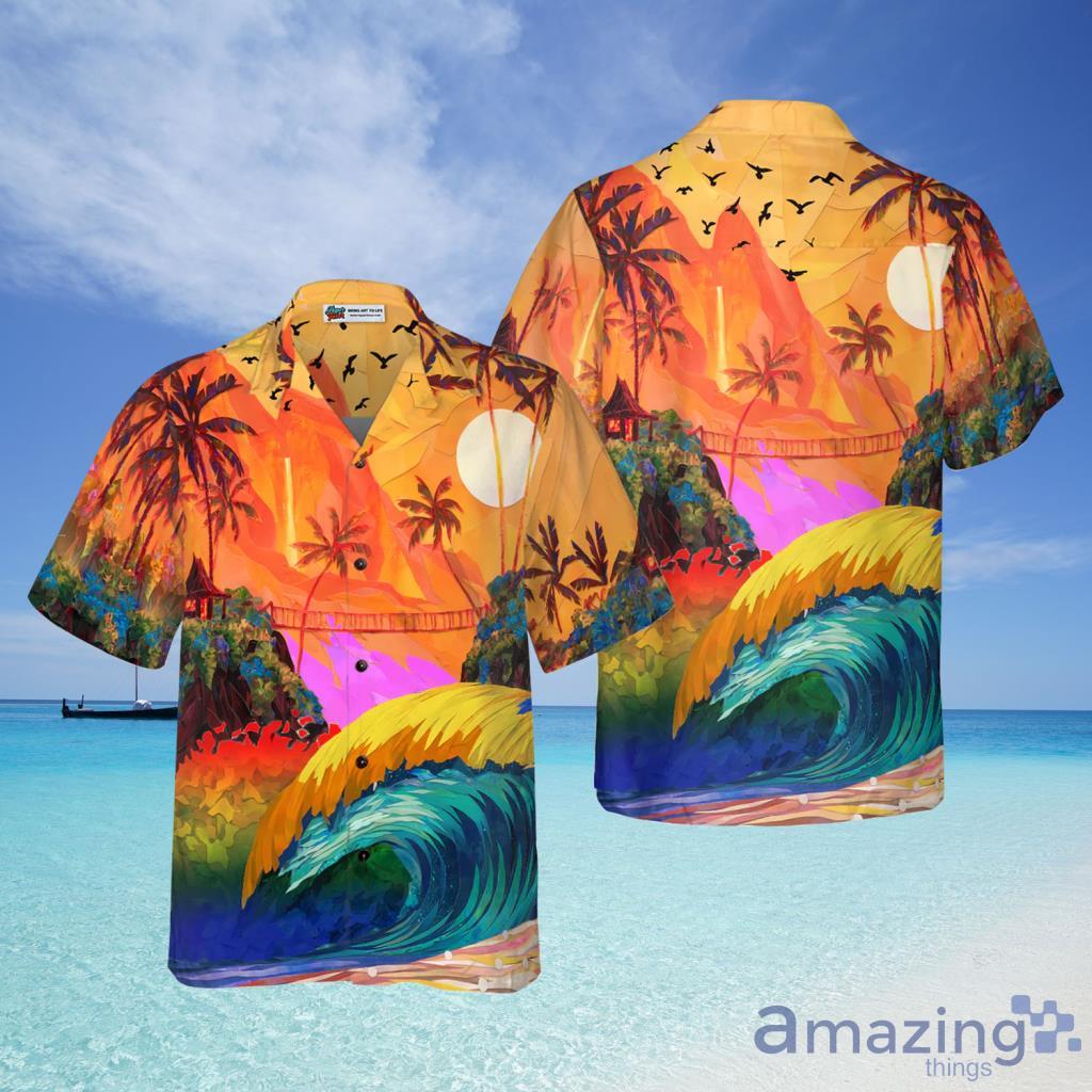 LGBT Sunset  Aloha Hawaiian Shirt For Men And Women - LGBT Sunset  Aloha Hawaiian Shirt For Men And Women
