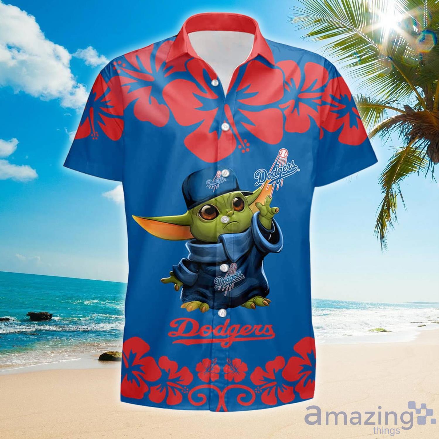 Los Angeles Dodgers Baby Yoda Dodgers Hawaiian Shirt, LA Dodgers