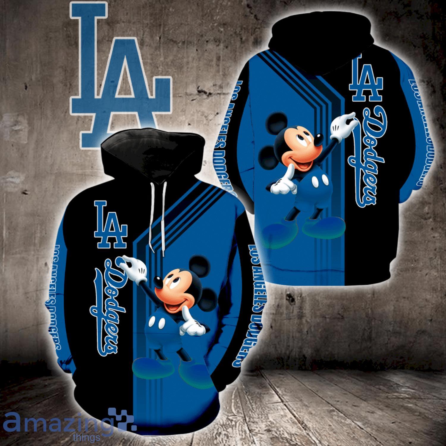 Los Angeles Dodgers Mickey Mouse Full Print Hoodie