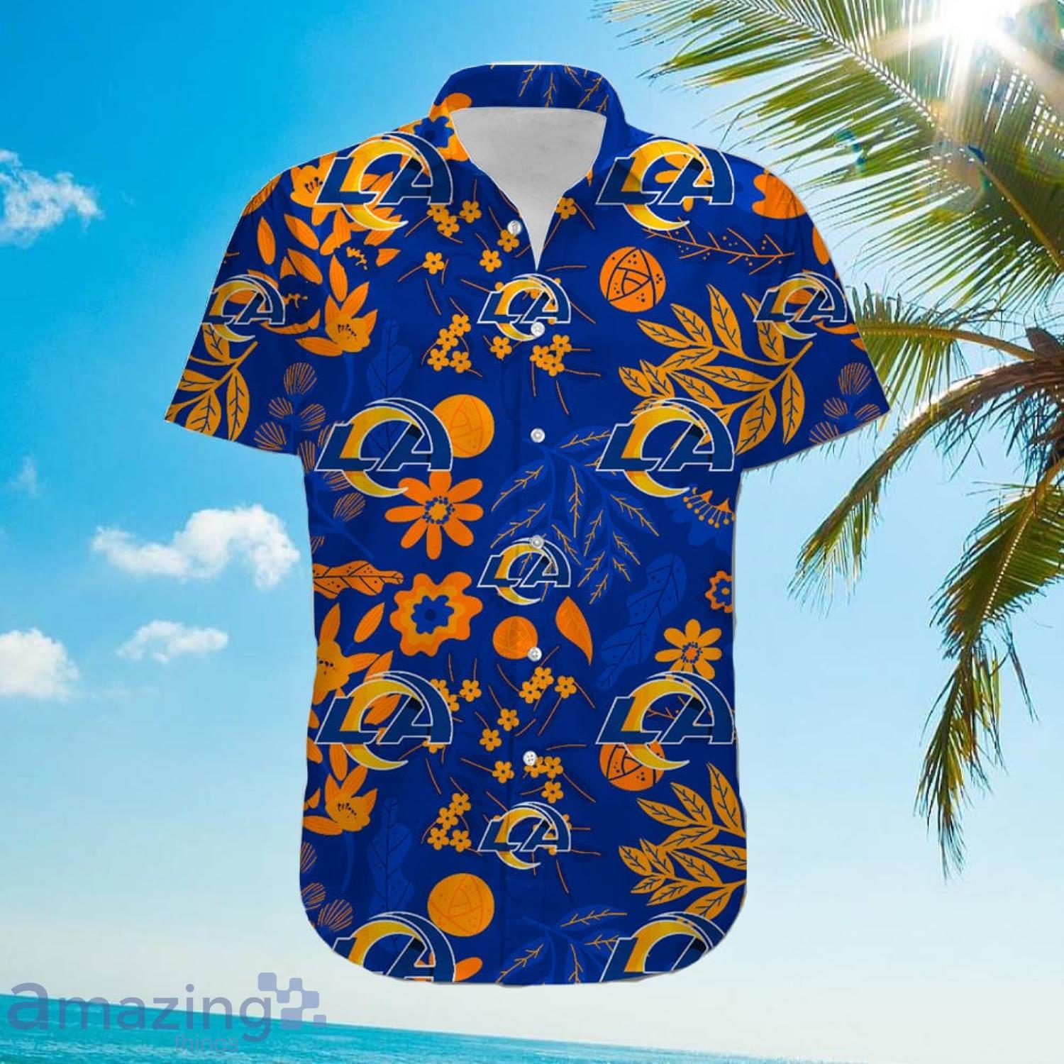 Los Angeles Rams Hawaiian Shirts Button-Down Shirts 3D Casual