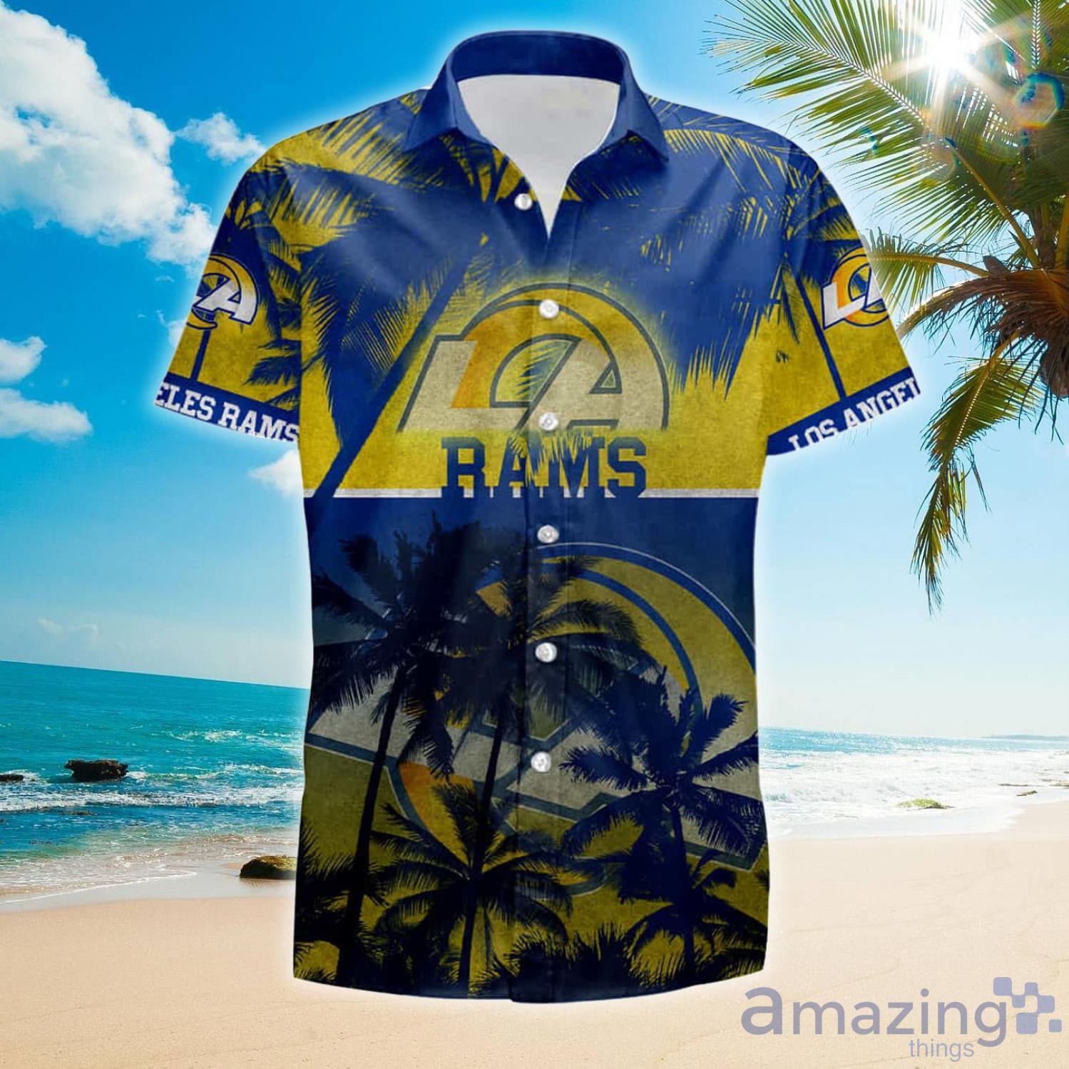 Los Angeles Rams Coconut Summer Gift Hawaiian Shirt And Shorts Product Photo 1