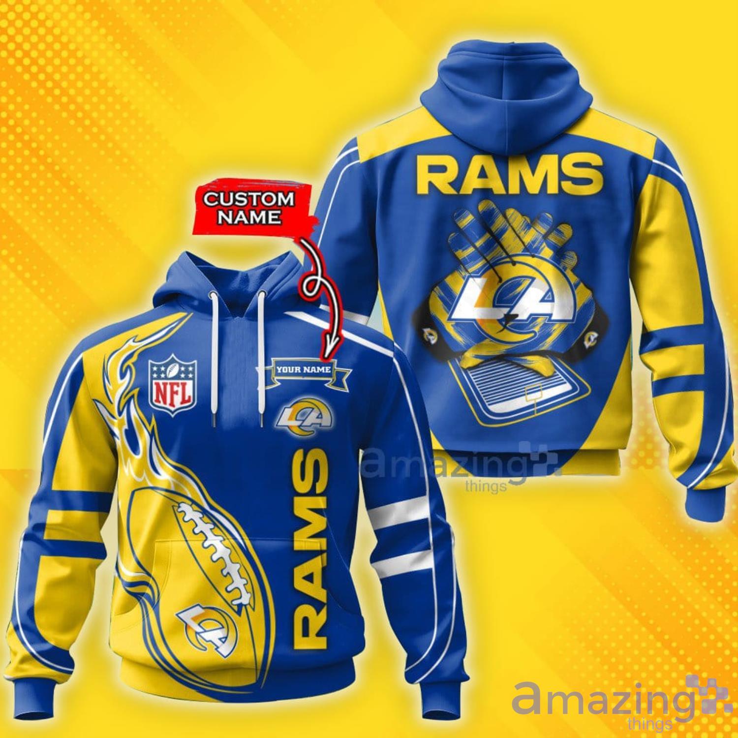 Personalized NFL Los Angeles Rams All Over Print 3D T Shirt